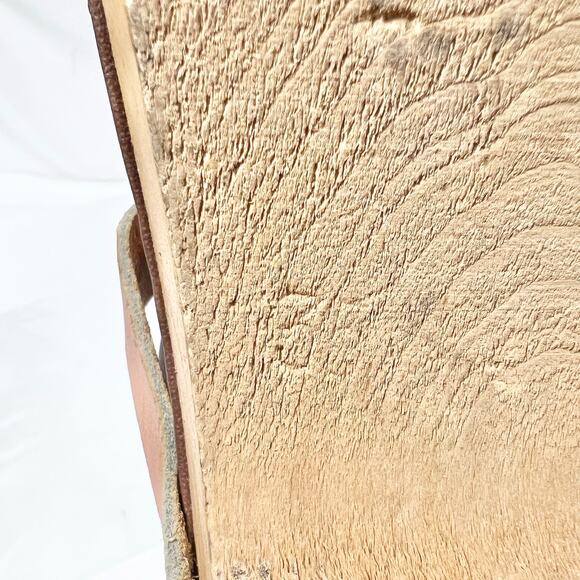 Vintage Tretorn ABBA Wooden Slippers Clogs Women 5 (35) Tan Leather Sweden 1970 - Picture 14 of 14